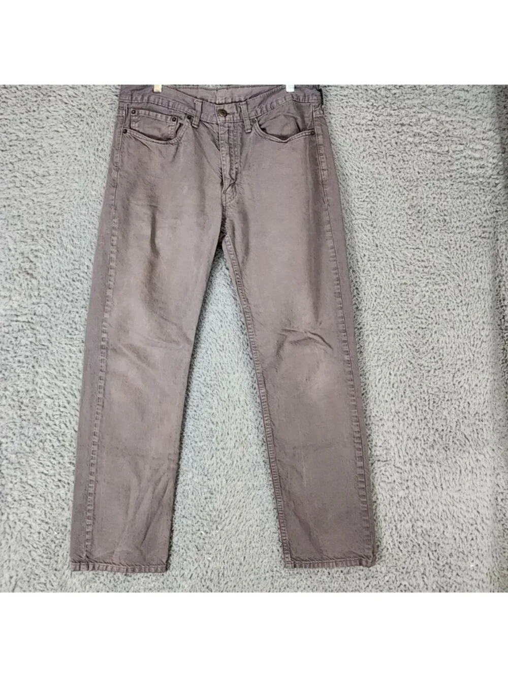 Levis Jeans Mens 34x32 Gray 514 Cotton Denim Regular Fit Straight Leg *Read*